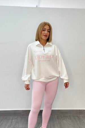 Sudadera polo New York rosa